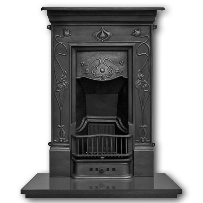 The Crocus cast iron combination fireplace