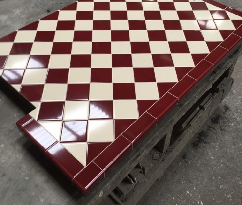 Tiled hearths